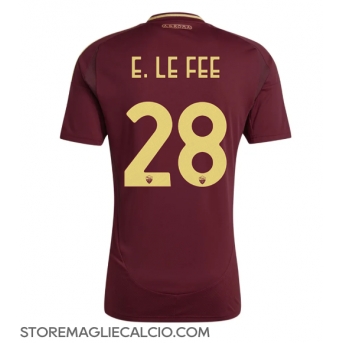 AS Roma Enzo Le Fee #28 Maglia Gara Casa Repliche 2024-25 Maniche Corte